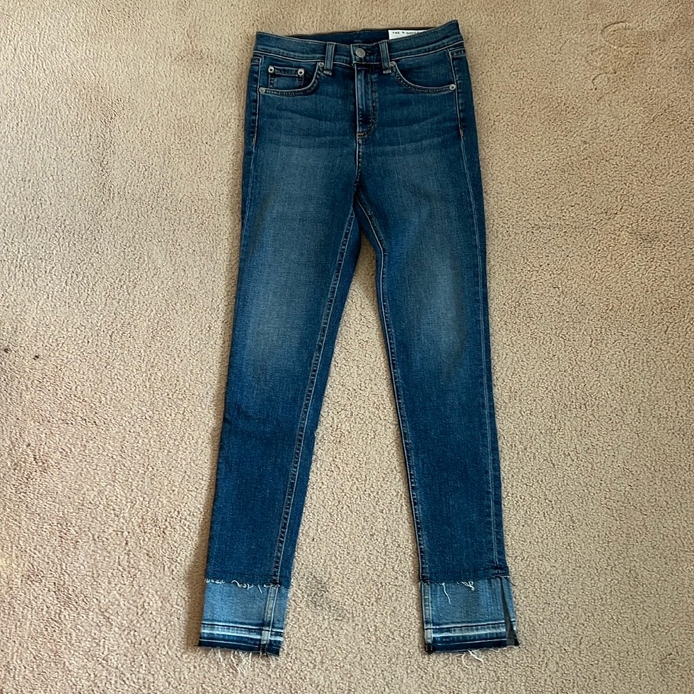 Rag & Bone - 10” High rise Skinny Jeans